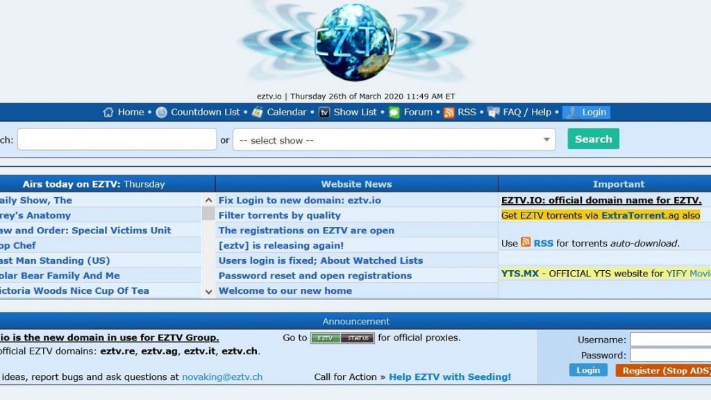 EZTV Proxy